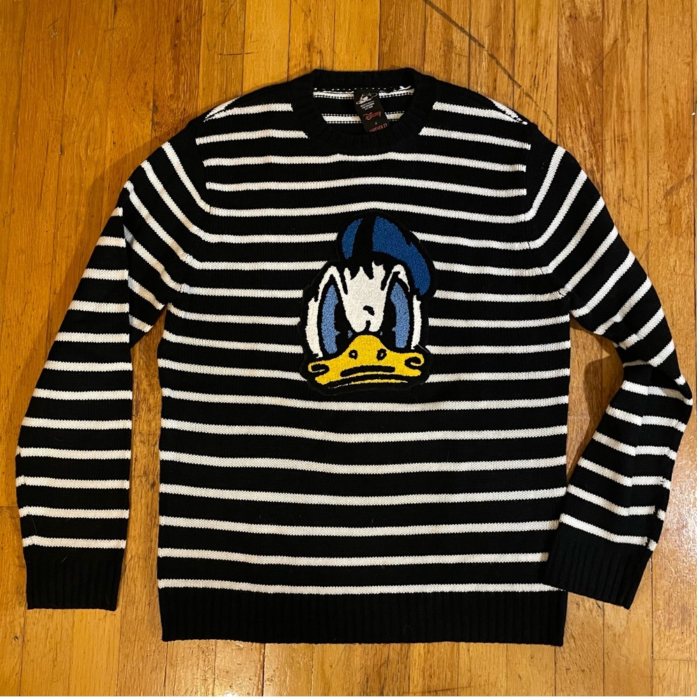 Donald Duck Disney scowling sweater